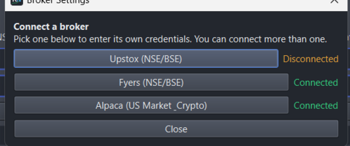 Multi-broker connection settings